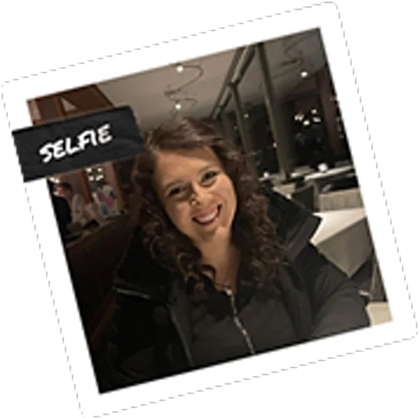 Before selfie of Megan